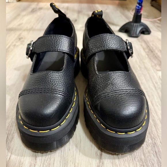Dr. Martens Black AirWair Mary Jane’s with Bouncing Souls - Picture 2 of 7